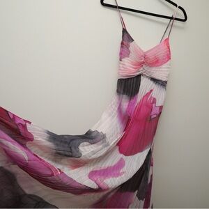 Express pleated maxi dress